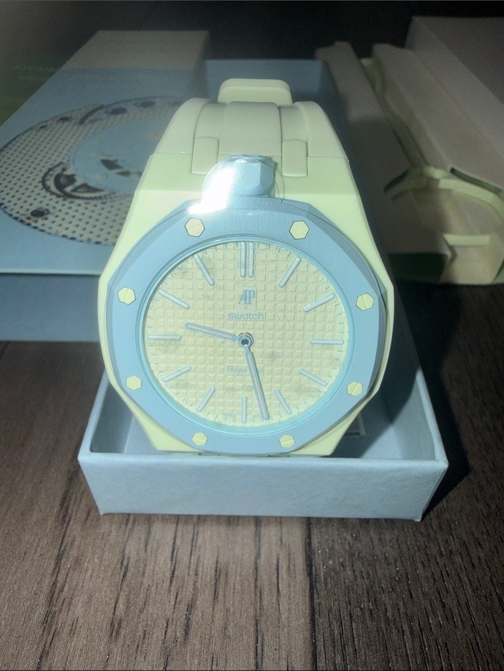 New!! AUDEMARS PIGUET x swatch AP Collaboration Watch in Blaue Acht is it